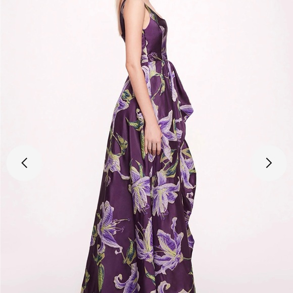 Marchesa Notte
Square Neck Drape Ballgown - Purple - Picture 3 of 7